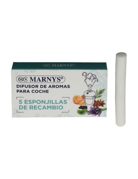 Recambios difusor coche esponjas 5 unidades MARNYS®