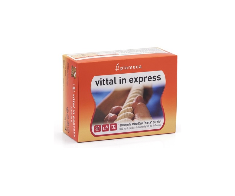 Vittal In Express Jalea Real 20 ampollas de 10ml Plameca