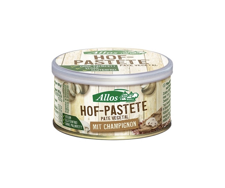Paté Vegetal con Champiñones Bio 125 g Allos