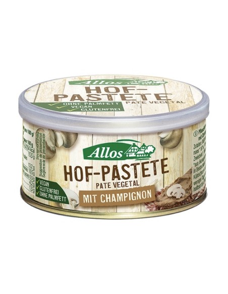 Paté Vegetal con Champiñones Bio 125 g Allos