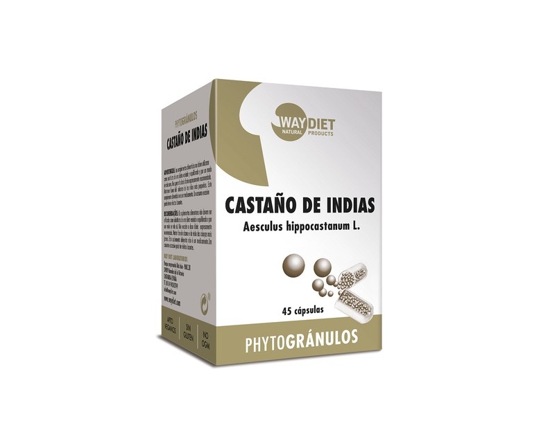 Castaño de Índias 45 cápsulas de 478mg Waydiet