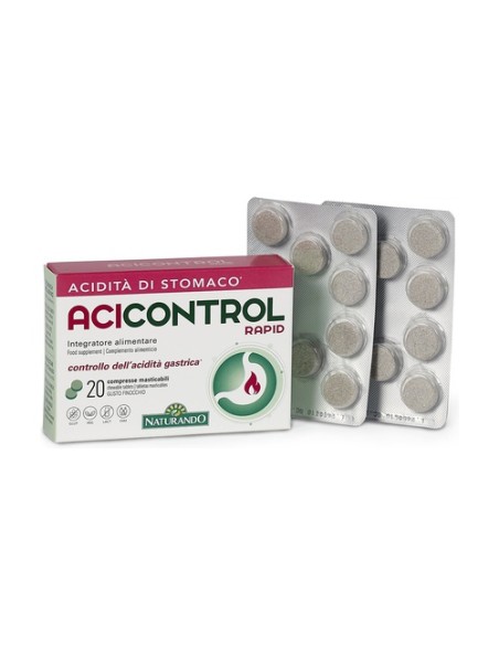 Acicontrol rapid acidez 20 comprimidos masticables Naturando