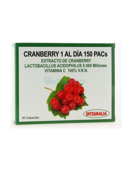 Cranberry Una al Día 150 PACs 30 cápsulas Integralia