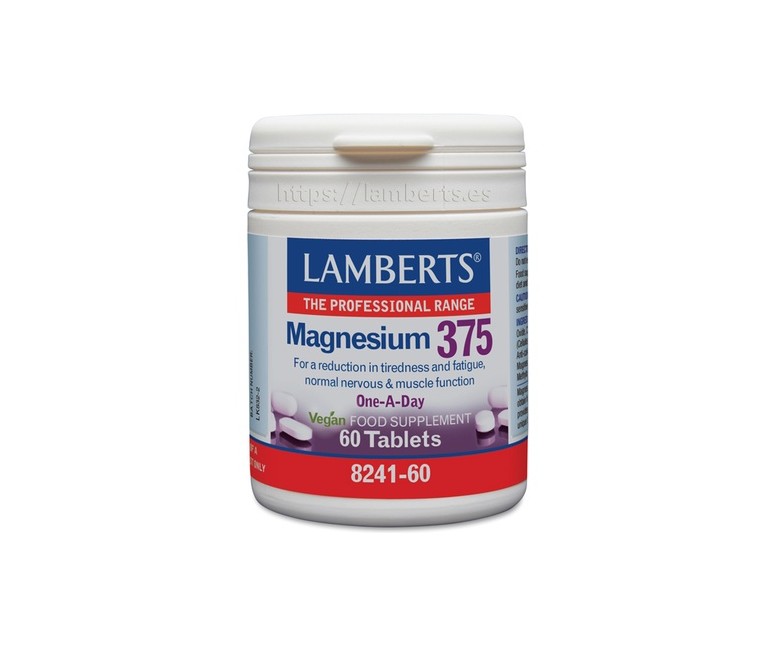 Magnesio 375 60 tabletas Lamberts