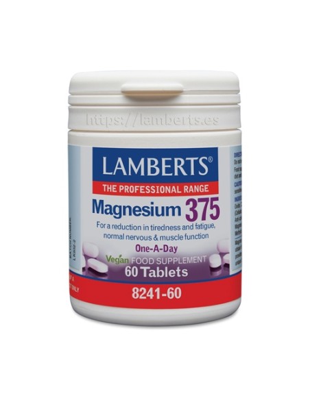 Magnesio 375 60 tabletas Lamberts