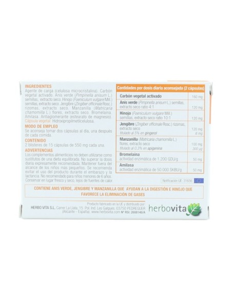 Carflat 30 cápsulas Herbovita