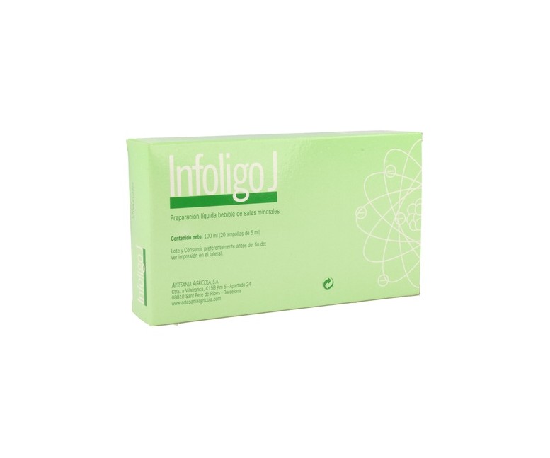 Infoligo J 20 ampollas de 5ml Plantis
