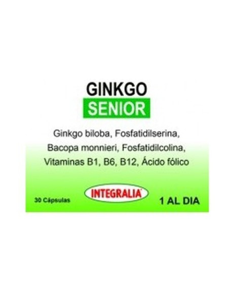 Ginkgo Senior 30 cápsulas Integralia