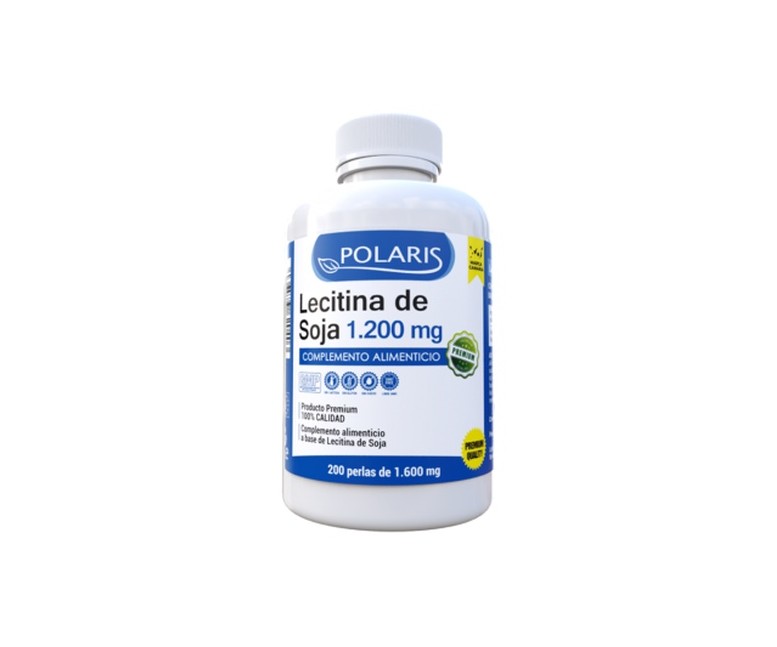 Lecitina de soja 1200 mg 200 perlas de 200mg Polaris Formula