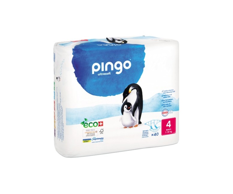 Pañales Bio T4 (7-18 kg) 40 unidades PINGO