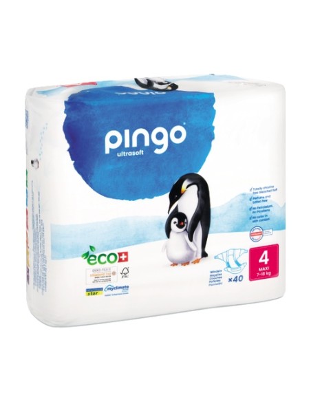 Pañales Bio T4 (7-18 kg) 40 unidades PINGO