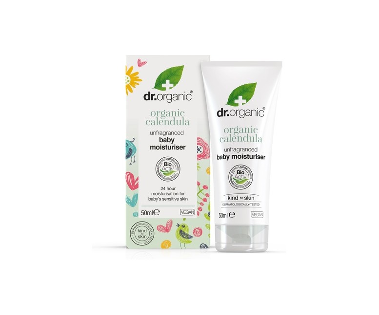Crema hidratante de caléndula bio para bebés 50 ml Dr. Organic