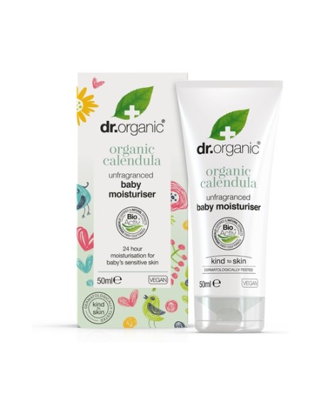 Crema hidratante de caléndula bio para bebés 50 ml Dr. Organic