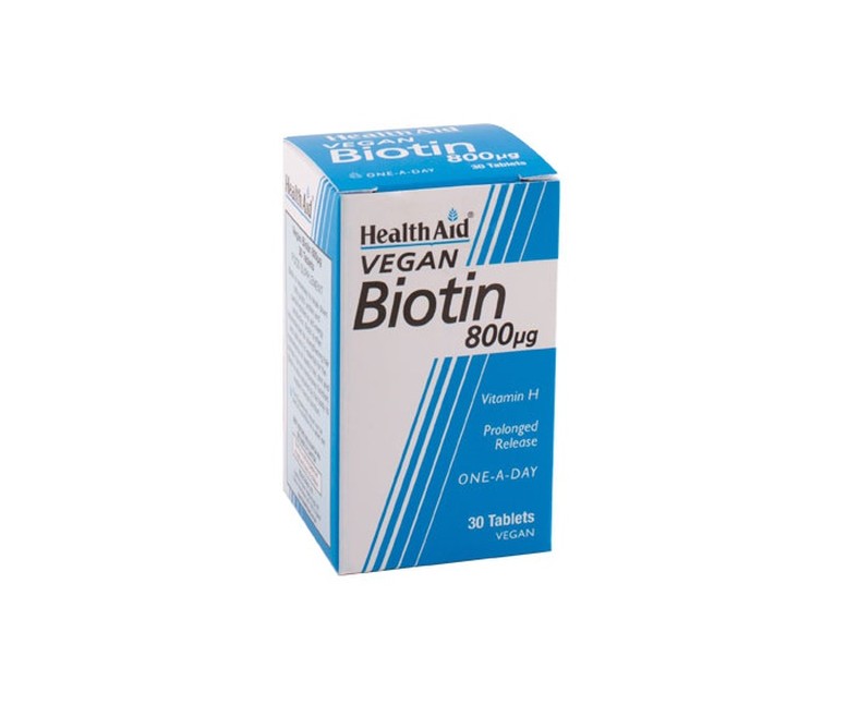 Biotina 30 comprimidos de 800μg Health aid