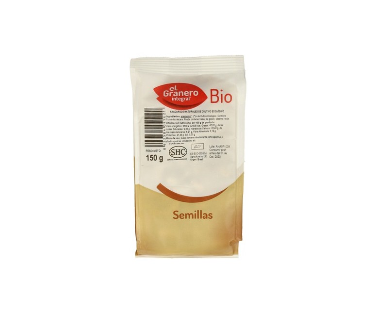 Anacardo natural 150 g El Granero Integral