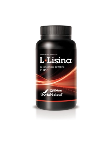 L-Lisina 60 comprimidos de 900mg Soria Natural