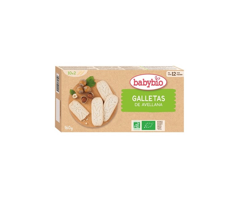 Galletas crecimiento avellana 160 g Babybio