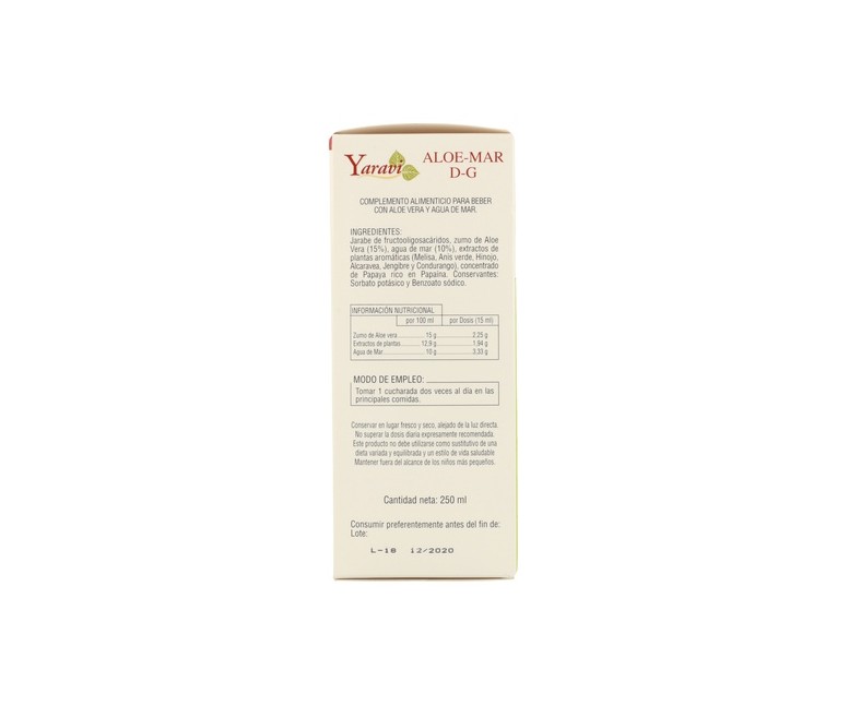 Yaravi 4 D-G (Aloe-Mar) 250 ml Derbós