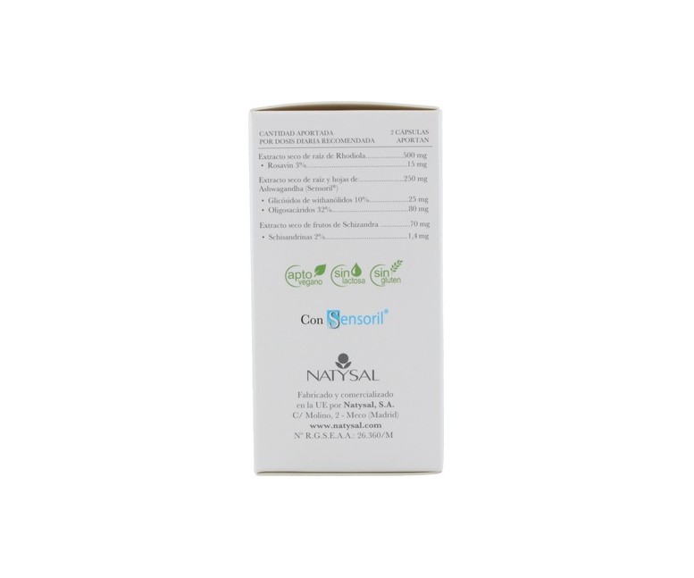 Calmogene con Rhodiola Complex 60 cápsulas Natysal