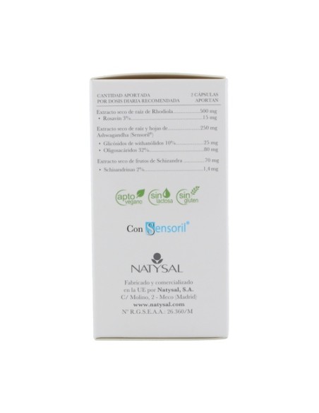 Calmogene con Rhodiola Complex 60 cápsulas Natysal