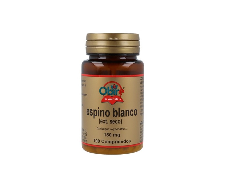Extracto seco de espino blanco 150 mg 100 comprimidos de 150mg Obire