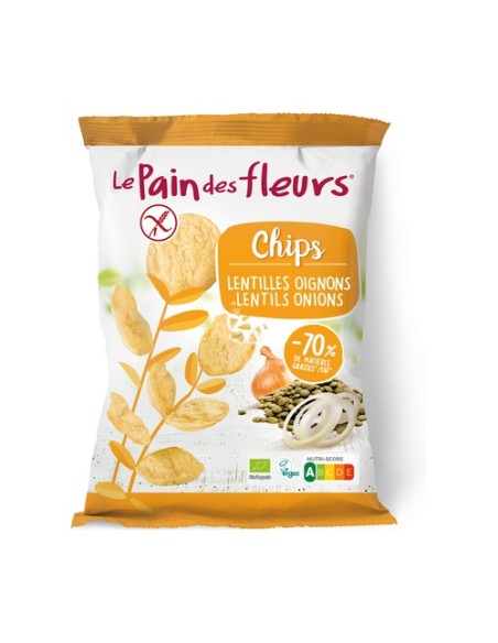 Chips de lenteja y cebolla Bio 50 g Le Pain des Fleurs