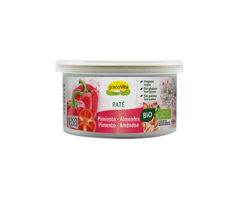 Paté de pimiento asado y almendra bio 125 g Granovita