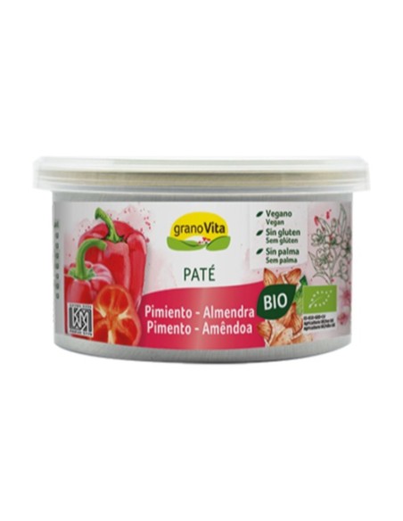 Paté de pimiento asado y almendra bio 125 g Granovita