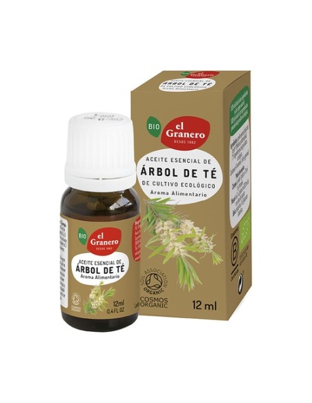 Aceite esencial de árbol de té Bio 12 ml de aceite esencial El Granero Integral