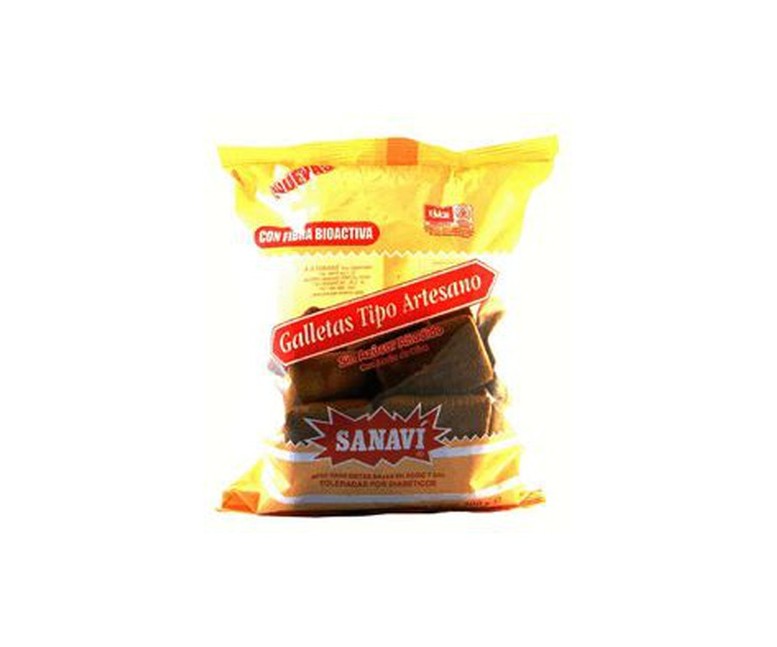 Galletas Artesanas sin Azúcar con fibra 300 g Sanavi