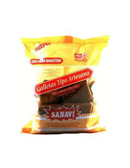 Galletas Artesanas sin Azúcar con fibra 300 g Sanavi