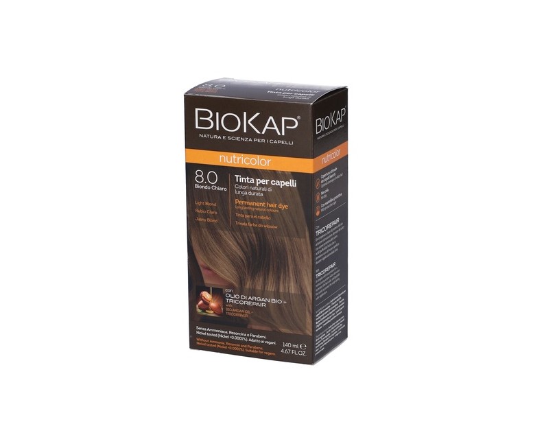 Tinte Nutricolor Rubio Claro 8.0 140 ml (Rubio claro) Biokap