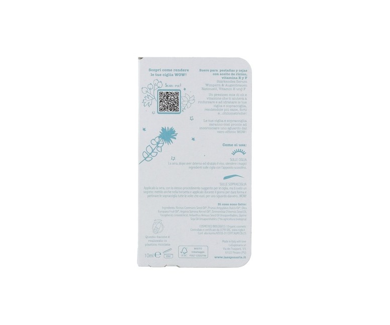 Sérum Fortalecedor de Pestañas y Cejas WOW 10 ml La Saponaria