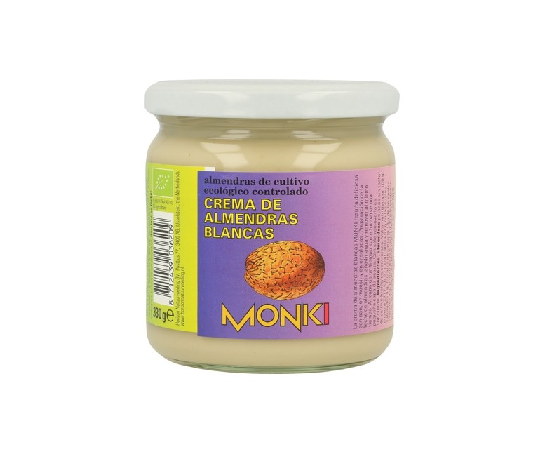 Crema Almendras Blancas Bio 330 g Monki