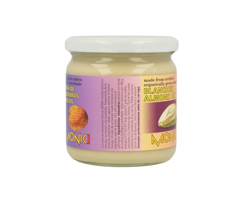 Crema Almendras Blancas Bio 330 g Monki
