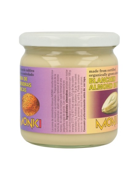 Crema Almendras Blancas Bio 330 g Monki
