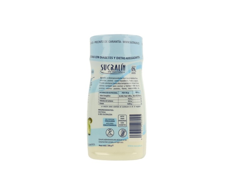 Endulzante 190 g Sucralin