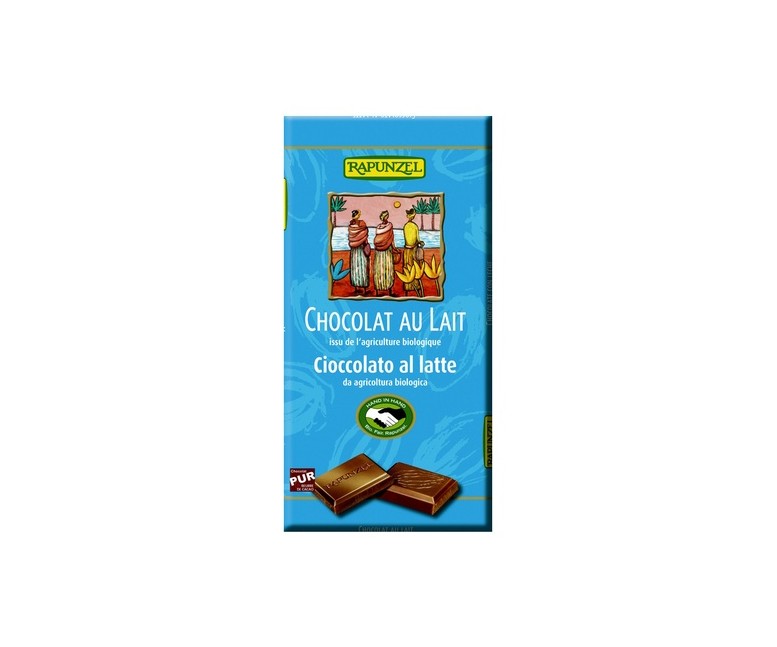 Tableta chocolate con leche 100 g Rapunzel