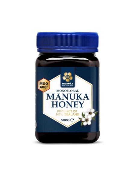 Miel de manuka monofloral cruda MGO 400+ 500 g Manuka Health New Zealand