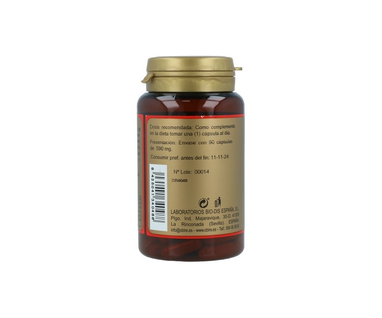 Shitake Lentinus Edodes 90 cápsulas de 590mg Obire
