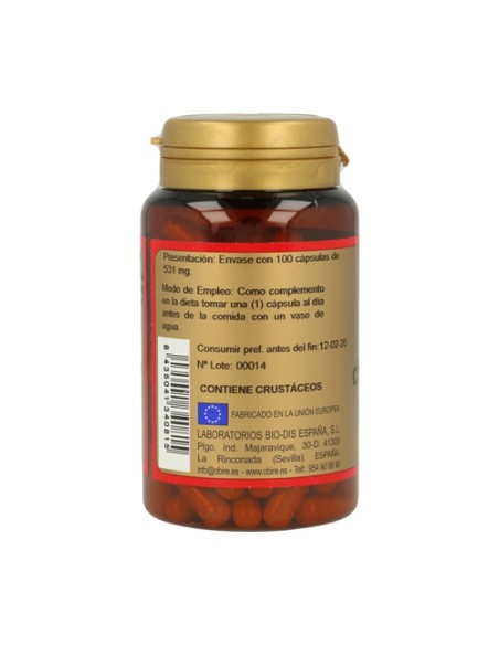 Chitosan, Piña y Vitamina C 100 cápsulas de 360mg Obire