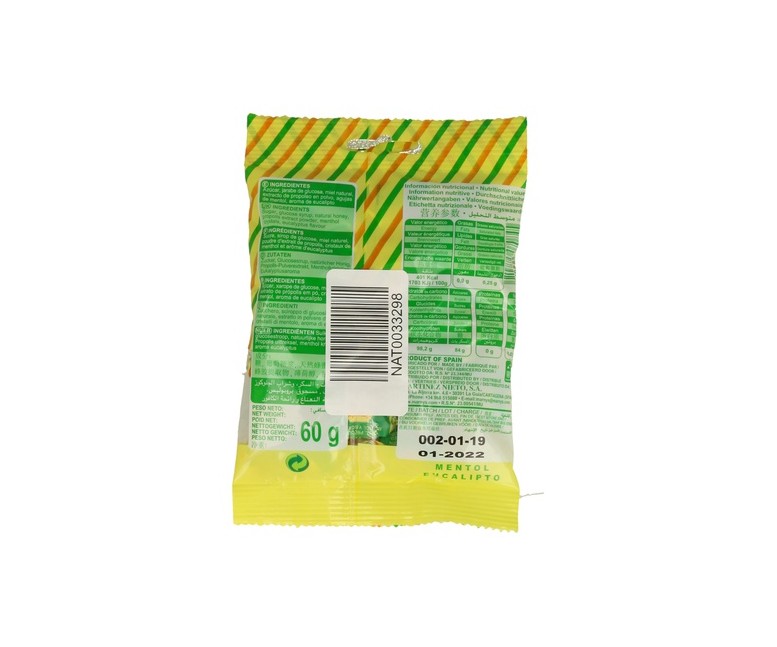 Caramelos de propoleo con mentol, eucalipto y miel 60 g (Eucalipto) MARNYS®