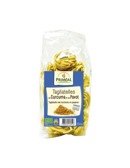Tagliatelle de amapola y cúrcuma 250 g Primeal