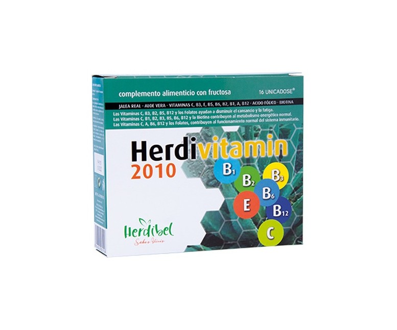 Herdivitamin 2010 complemento alimenticio 16 ampollas de 10ml Herdibel