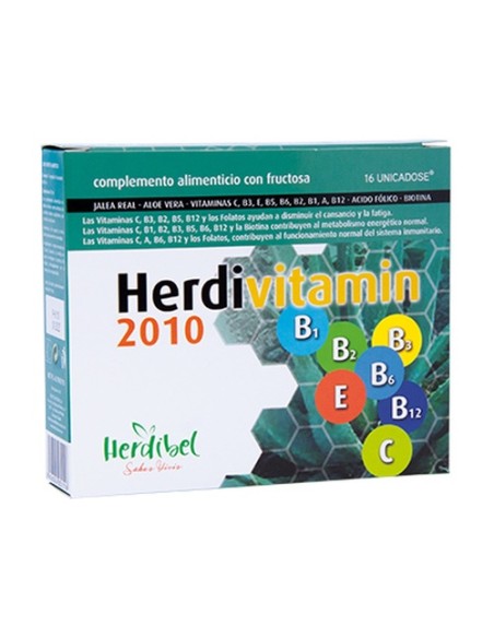 Herdivitamin 2010 complemento alimenticio 16 ampollas de 10ml Herdibel