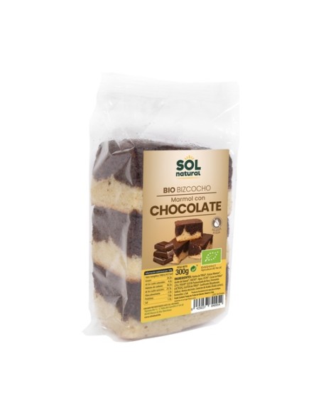 Bizcocho mármol con chocolate Bio 300 g (Chocolate) Sol Natural