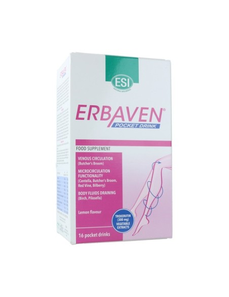 Erbaven Pocket Drink 16 sobres (Limón) ESI