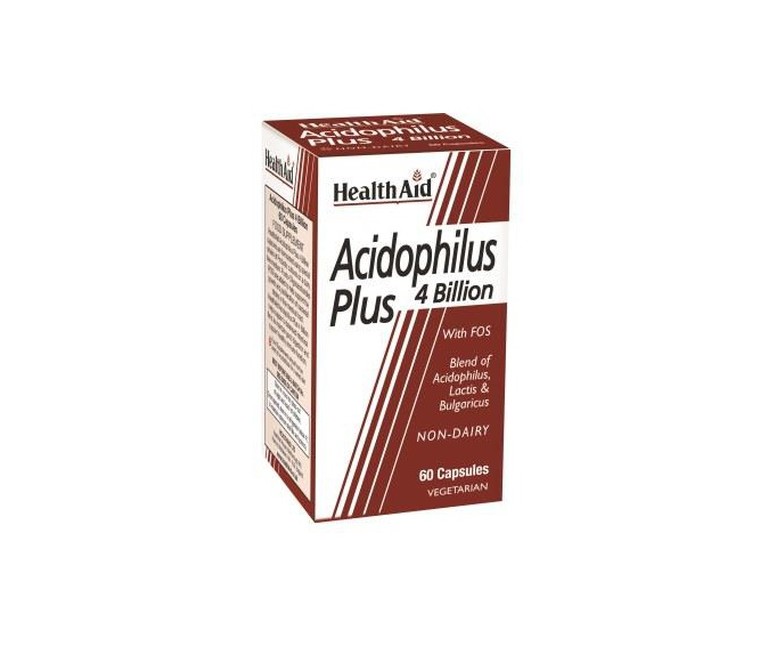 Acidophilus plus 4 billion 60 cápsulas Health Aid