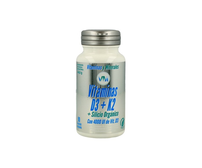 Vitamina D3 K2 y Silicio 90 cápsulas Ynsadiet