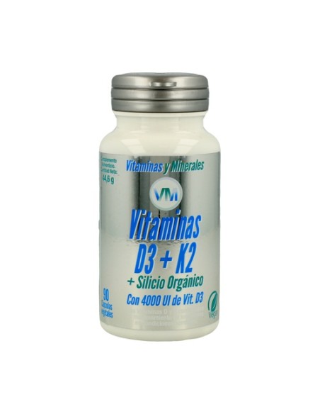 Vitamina D3 K2 y Silicio 90 cápsulas Ynsadiet